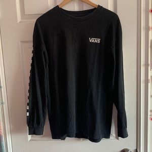 Black long-sleeve Vans Shirt
